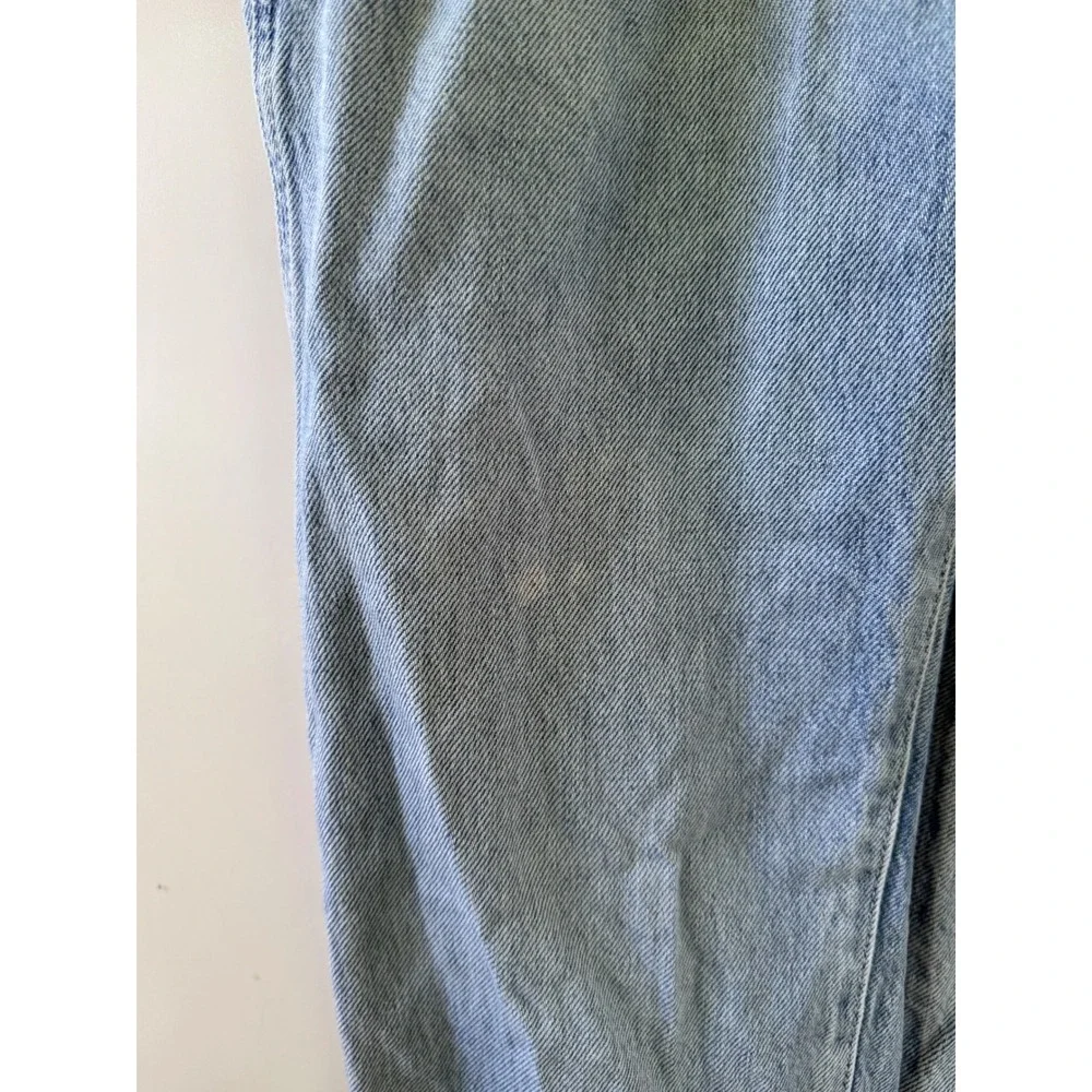Gap Kids Youth 12 Light Wash Denim Overalls Adjustable Straps Straight Leg Flaw